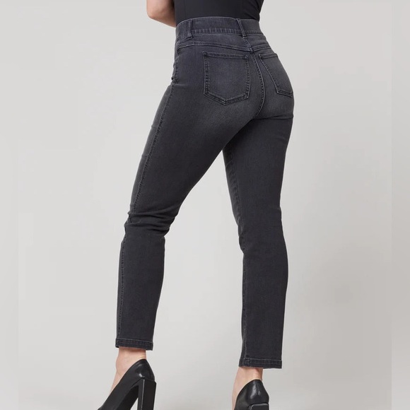 SPANX Straight Leg Jeans in Vintage Black Women’s XL - Picture 2 of 6